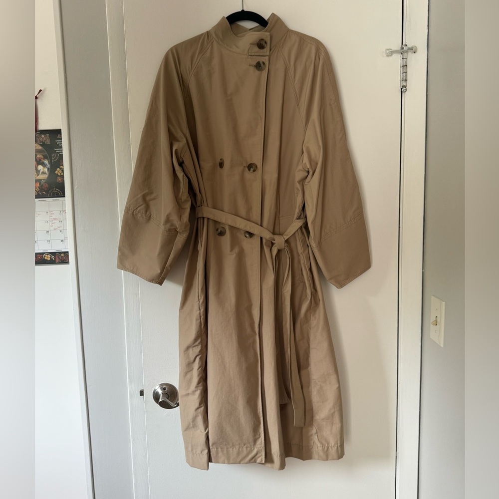 Oversized Double-Breasted Trench Coat